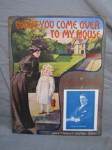 Antique 1900s &quot;Won&#39;t You Come Over To My House&quot; Sheet Music #189 - £15.78 GBP