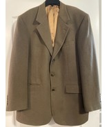 Vintage BILL BLASS Blazer 100% Camel Hair Brown Blazer Jacket Sport Coat - $355.26 MXN