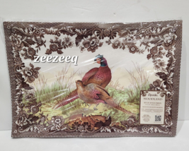 NEW Spode Woodland Pheasant Bird Cloth Placemats Set Of 4 Thanksgiving H... - £36.99 GBP