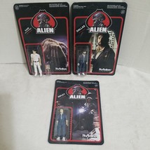 Alien Movie Dallas  ripley and kane lot of 3 ReAction 3.75 Action Figure... - $44.53