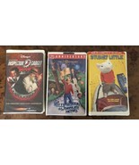 Lot of 3 VHS Tapes Stuart Little Willy Wonka 25th Anniversary Inspector ... - $13.99