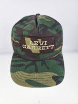 Vintage Levi Garrett Camo Hat Cap SnapBack Made In USA Adjustable Nice Condition - £14.01 GBP