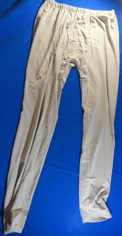 UNITED THERMAL LEVEL 1 BASE LAYER PANTS MILITARY TAN SAND DESERT SIZE LARGE - $15.29