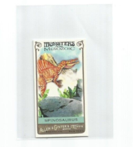 Spinosaurus 2010 Topps Allen &amp; Ginters Monters Of The Mesozoic Mini Card #MM7 - £3.92 GBP
