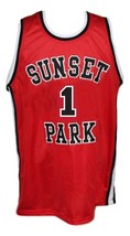 Fredo Starr Shorty #1 Sunset Park Movie Basketball Jersey New Sewn Red A... - $34.99