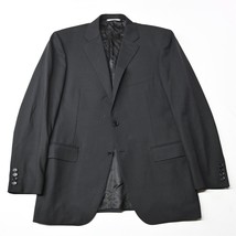 Canali 1934 40R Black Full Canvas Wool Mens Blazer Sport Coat Suit Jacket - $199.99