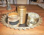VTG Boudoir Mirror-Angel Jewelry/Trinket Box-TP Roll Holder &amp; Powder/Rin... - $49.99