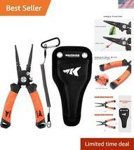 Speed Demon Pro Fishing Pliers, 420 Stainless Steel, Fishing Tools, Salt... - $64.61