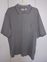 Haggar Clothing Men&#39;s Gray Ss COTTON/POLY Knit Polo SHIRT-XXL-NWOT-NICE - £13.07 GBP