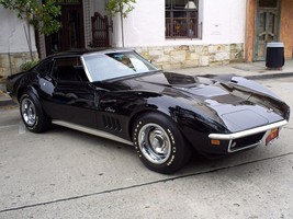 1969 Corvette Stingray 427 black 24X36 inch poster, sports car, muscle car - £16.20 GBP