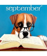 Boxer Back To School September Dog Days Poster Calendar 14 x 11&quot; Art DWD... - $29.99