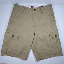 Chaps Mens Cargo Khaki Denim Shorts Size 32 EUC  - £14.89 GBP