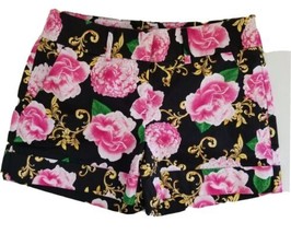 7th Avenue Suiting Collection NY Bold Flower Print Women’s Size 6 Cuffed Shorts - £16.51 GBP