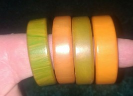 Vintage Bakelite Napkin Rings Set of 4 - £66.17 GBP