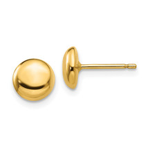 14k Polished Half Ball Post Ear YE312 - $150.77