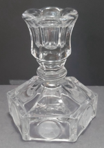 vintage Fostoria Coin Glass candle stick holder pressed glass - £7.02 GBP