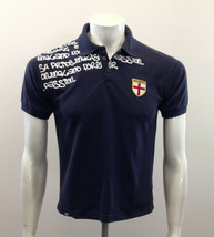   England 04 For 100% England Supporters Boys Size 13 Blue Spell Out Polo Shirt  - £11.64 GBP