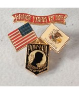 &quot;Bring Them Home&quot; POW MIA American Illinois Missing Soldiers Flag Lapel Pin - $91.29 MXN
