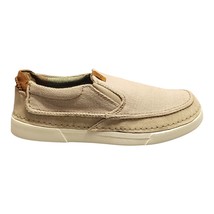 Clarks Gereld Step Slip On Moccasin Shoes Mens 8M Brown Canvas/Suede Moc... - $29.30
