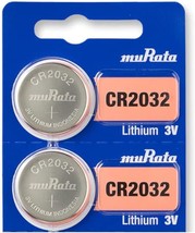 Murata CR2032 Battery 3V Lithium Coin Cell - Replaces Sony CR2032 (2 Batteries) - £11.15 GBP