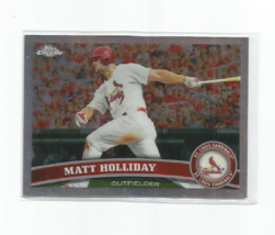 Matt Holliday (St. Louis) 2011 Topps Chrome Refractor Parallel Card #130 - £3.87 GBP