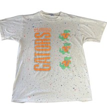 Florida Gators Vintage 1991 Mens Large T-Shirt Fluorescent Paint Splatter NCAA - $21.79