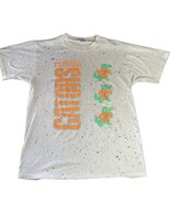 Florida Gators Vintage 1991 Mens Large T-Shirt Fluorescent Paint Splatte... - £17.16 GBP