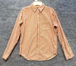Abercrombie &amp; Fitch Womens Shirt Medium Stripes French Cuff Button Up Co... - £9.72 GBP