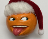 Kurt Adler Annoying Orange in Santa Hat Tongue Out Hand painted resin Or... - $9.41