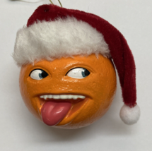 Kurt Adler Annoying Orange in Santa Hat Tongue Out Hand painted resin Ornament - £7.51 GBP
