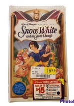Walt Disney Masterpiece Snow White And The Seven Dwarfs Sealed VHS - NEW - £11.41 GBP