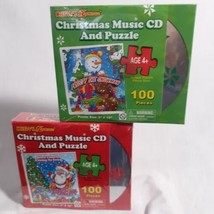 2 Christmas CDs And Puzzles Frosty The Snowman Santa Claus Is Coming To Town NIP - £8.07 GBP