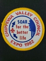 Vintage BSA Boy Scouts of America Chippewa Valley Council Expo 1982 SOAR Patch - $11.10