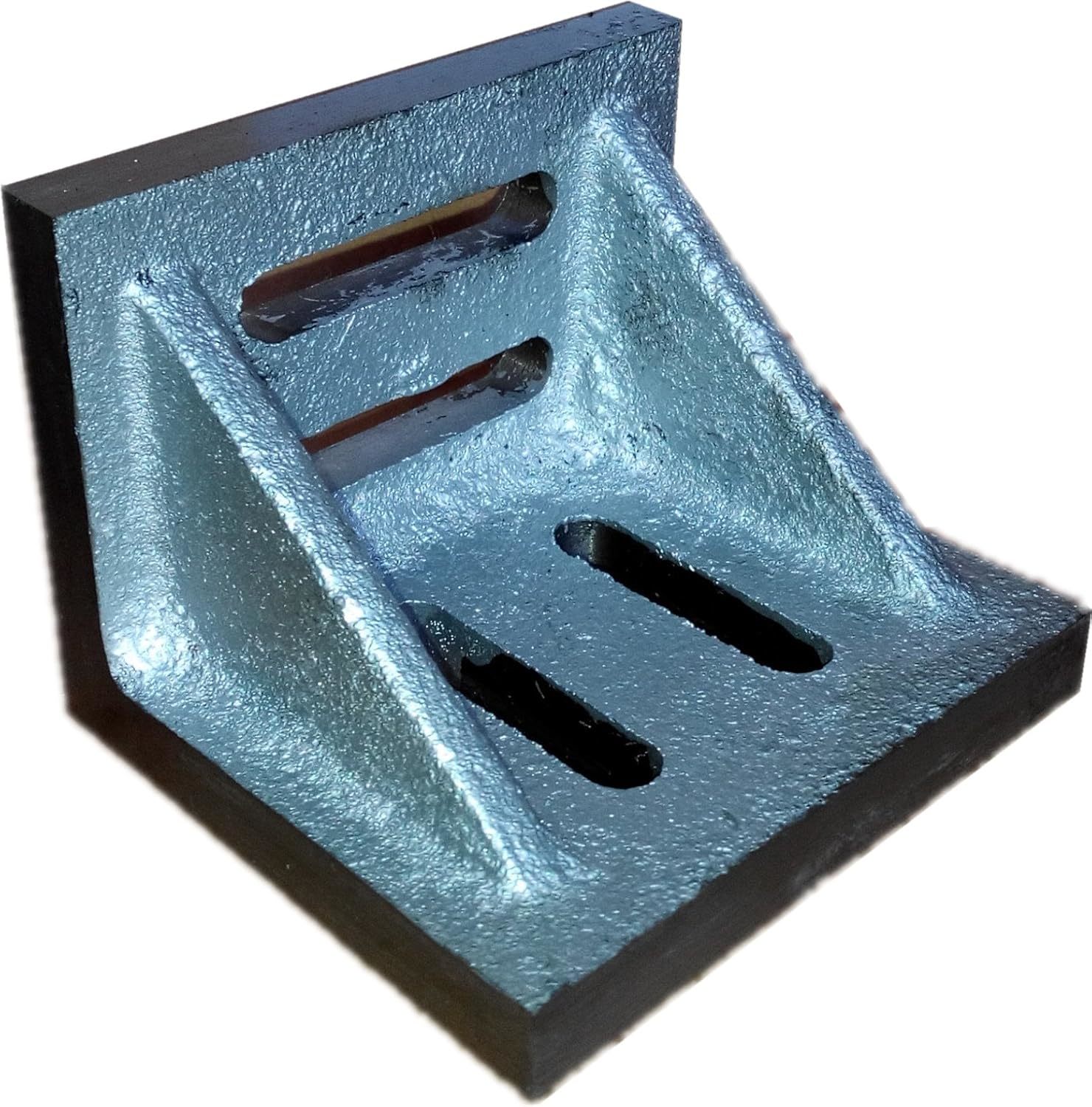 Hhip 3402-0300 3&quot; X 2-1/2&quot; X 2&quot; Slotted Angle Plate, Webbed Silver - $44.96