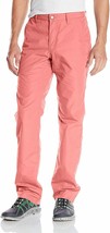 Mountain Khakis Poplin Pants Relaxed Fit 33x32 Mens Rojo Red Chinos Flat Front - $31.99