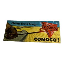 Vintage Illionois Map Conoco Gas Oil Company  Brochure Street Travel Vacation - £4.98 GBP
