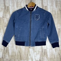 Tommy Hilfiger Boys Track Jacket XS (4-5) REVERSIBLE Chambray Denim - $16.83