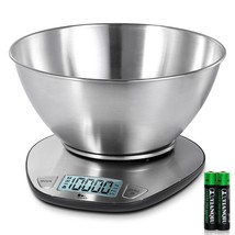 Himaly Food Scale - Digital Kitchen Scale With Bowl &amp; Lcd Dipslay Scale ... - £23.86 GBP