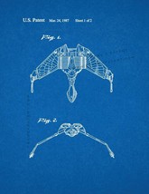 Star Trek Klingon Bird-of-Prey Patent Print - Blueprint - £6.31 GBP+