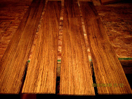 Packages Of Thin Premium Kiln Dried, Sanded Exotic Zebrawood Lumber Wood - £47.36 GBP+