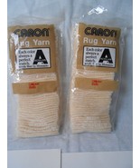 2 Caron Latch Hook Rug Yarn Pre Cut CREAM 0101 320 Count - $112.14 MXN