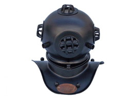 Black Iron Decorative Divers Helmet 8&quot;&quot; - £83.09 GBP