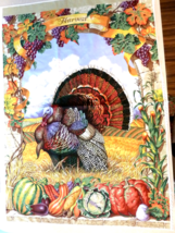 Daisy Kingdom Patty&#39;s Harvest Door Panel Thanksgiving Turkey 31x43 - $8.70
