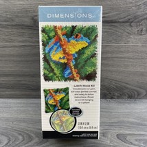 Dimensions Latch Hook Kit Tree Frog Pre-Cut Yarn Color Canvas 12”x12” Se... - £9.05 GBP