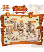 3D Printed Cast n Play Wild West Mayhem 28mm 32mm D&amp;D - $178.33 MXN+