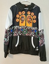 Yema Urban Streetwear Windbreaker Hoodie 1/4 Zipper Jacket Med - £18.87 GBP