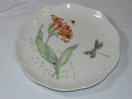 Lenox Butterfly Meadow Dragonfly by Laure Le Luyer salad Plate deco 9 1/8&quot; ~ - £14.44 GBP
