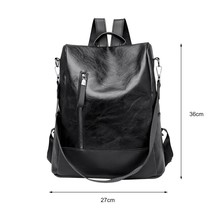 An item in the Sporting Goods category: Fashion  Women Backpack Leather Soft Surface College School  Bag Pretty Style Gi