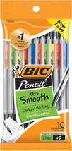 Xtra-Smooth Mechanical Pencils with Erasers, Medium Point (0.7Mm), 10-Count Pack - £11.37 GBP