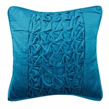 Blue Throw Pillow Covers 16&quot;x16&quot; Velvet, Knotty Blue Love - £32.65 GBP+